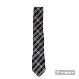 Ben Sherman Plaid Silk Blend Tie